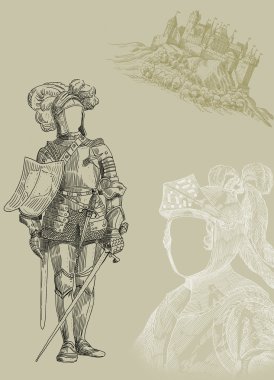 Knight illüstrasyon