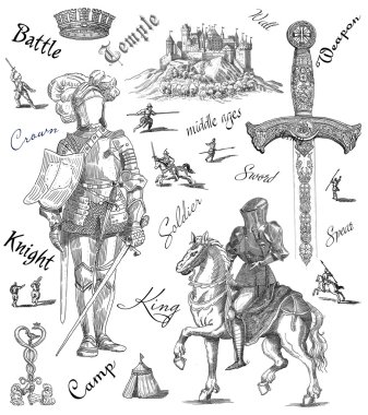 Knight illüstrasyon