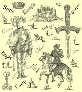 Knight illüstrasyon