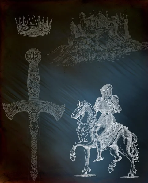 騎士の図 — ストック写真