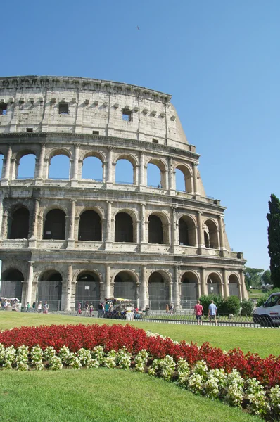 Roma - Anfiteatro Flavian Colosseum. Antiga arena — Fotografia de Stock