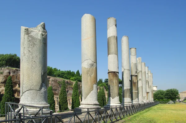 Ruiny rzymskiego forum (foro romano) w Rzym, Włochy — Zdjęcie stockowe