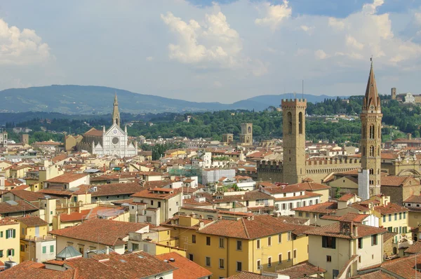 Firenze: vista panoramica dall'alto della chiesa del Duomo — Foto Stock