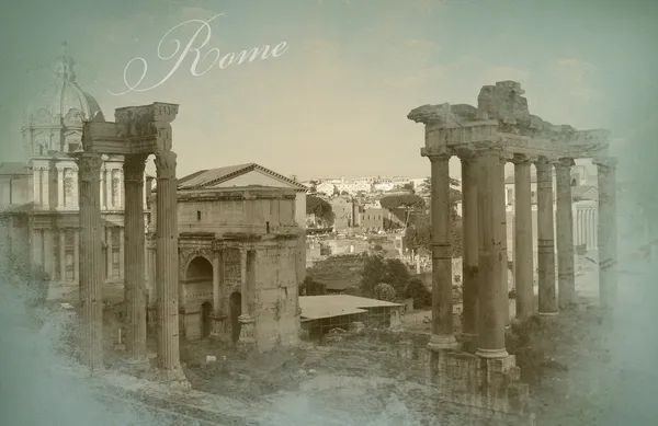 Foro romano, Fórum Romano em Roma — Fotografia de Stock