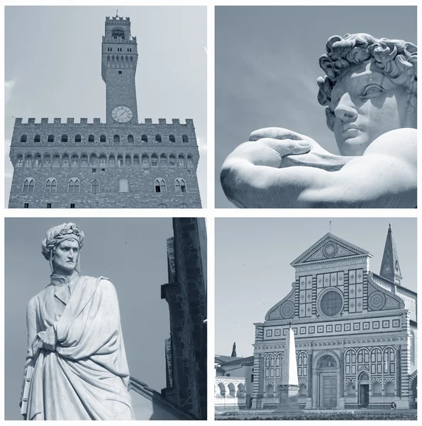 Collage of landmarks, Florence, Tuscany, Italy — Stock Photo, Image