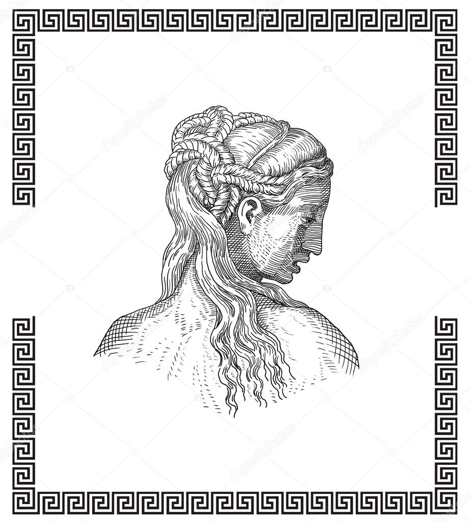 Ancient greek hair style