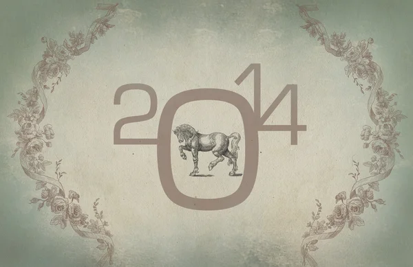 Horse 2014 year symbol — Stock Photo, Image