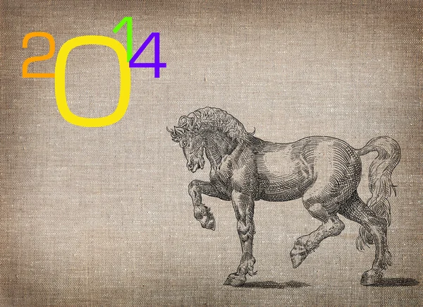 Άλογο έτος 2014 σύμβολο — Φωτογραφία Αρχείου