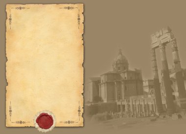 Roma manzaralı eski arka plan