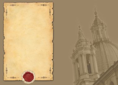 Roma manzaralı eski arka plan