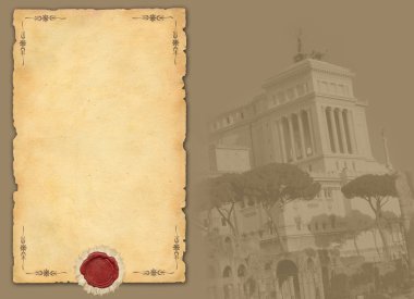 Roma manzaralı eski arka plan