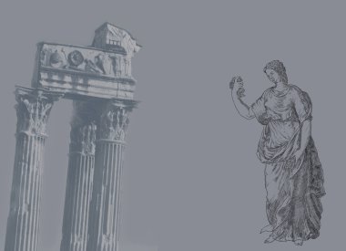 Eski Yunan Tema illüstrasyon