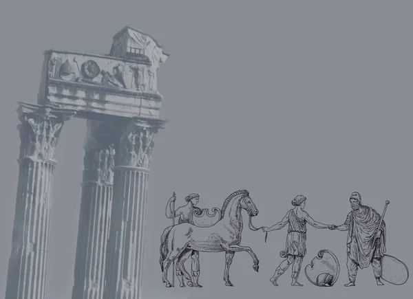 Old greek theme illustration — Stock Photo, Image