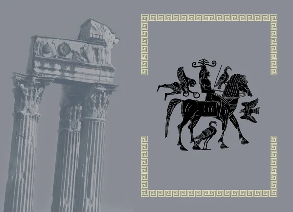 Staré řecké téma ilustrace — Stock fotografie