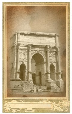 Roma manzaralı eski kartpostal