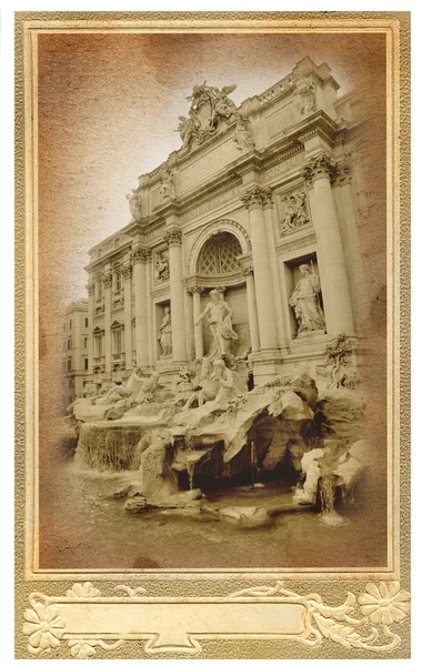 Старая открытка с видом на Рим — стоковое фото