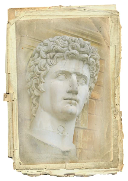 Altes Papier mit römischer Ansicht — Stockfoto