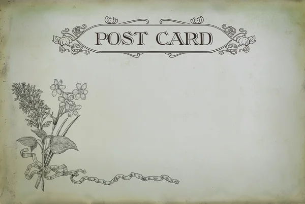 Tarjeta postal antigua — Foto de Stock