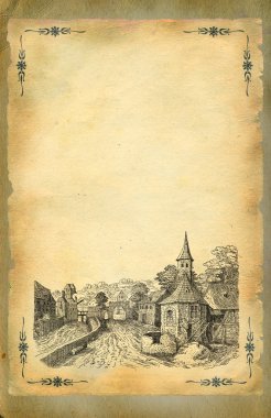 köy illüstrasyon