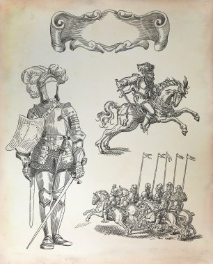 Knight illüstrasyon