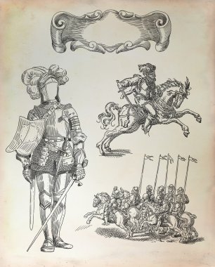 Knight illustration clipart
