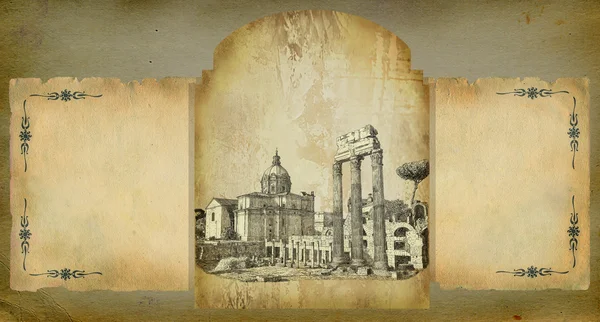 Roma vista illustrazione — Foto Stock