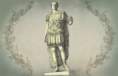 Roma İmparatoru augustus Sezar'ın heykeli. Roma