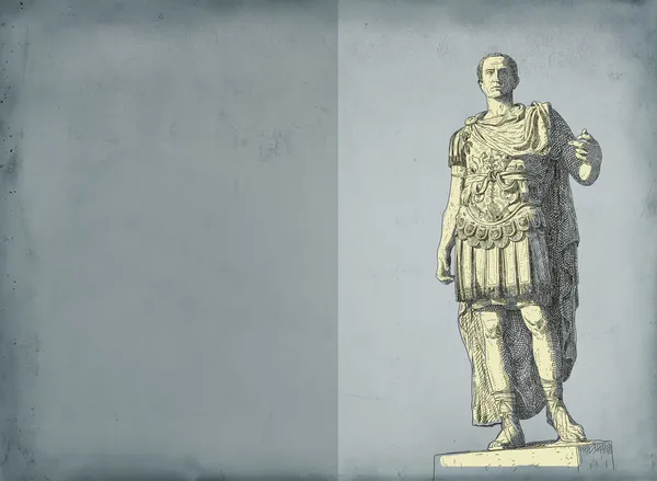 Kejsar augustus caesar staty. Rom — Stockfoto