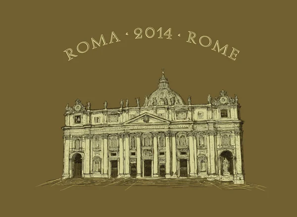 Rome view illustration — Stock Photo, Image