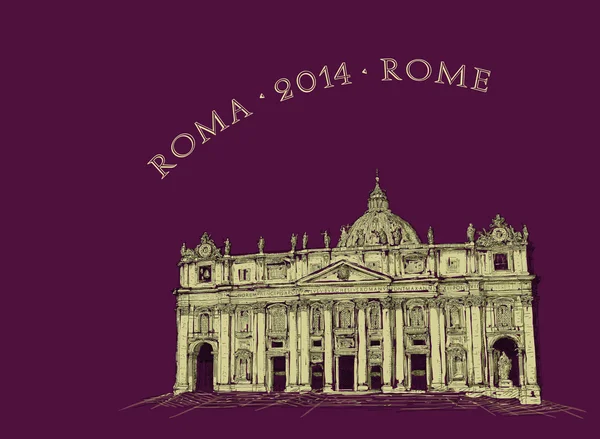 Rome view illustration — Stock Photo, Image