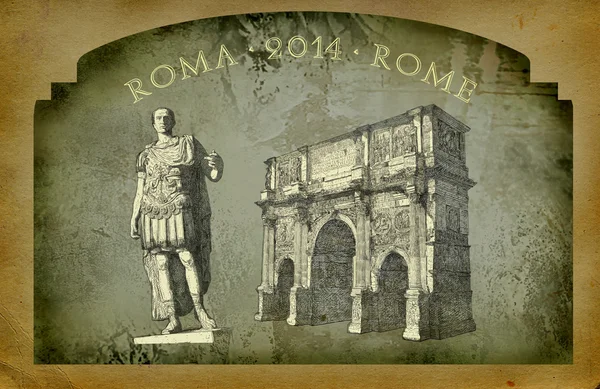 Rome view illustration — Stock Photo, Image