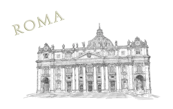 Rome view illustration — Stock Photo, Image