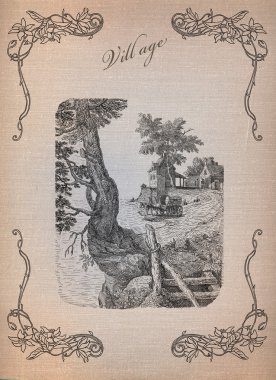 köy illüstrasyon