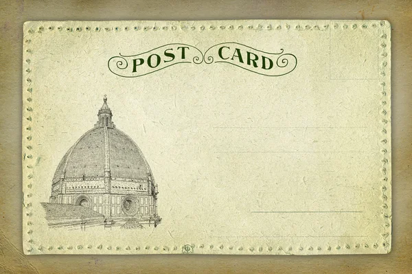 Tarjeta postal antigua — Foto de Stock