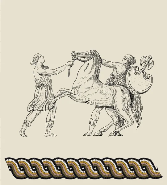 Солдаты Древней Греции — стоковое фото