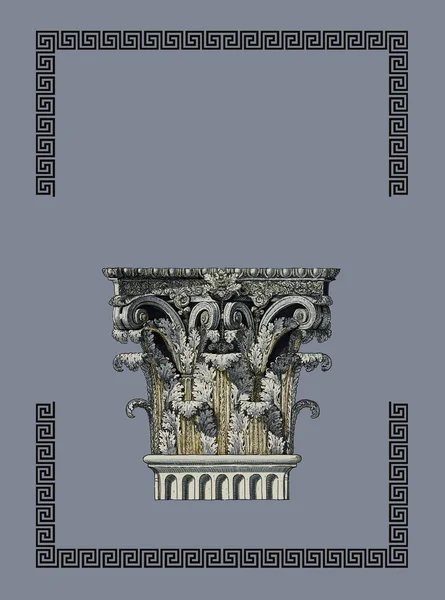 Antigua columna griega — Foto de Stock