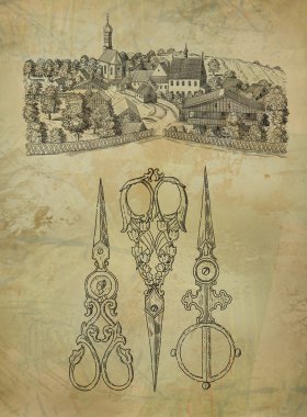 çerçeve çiçek şekil