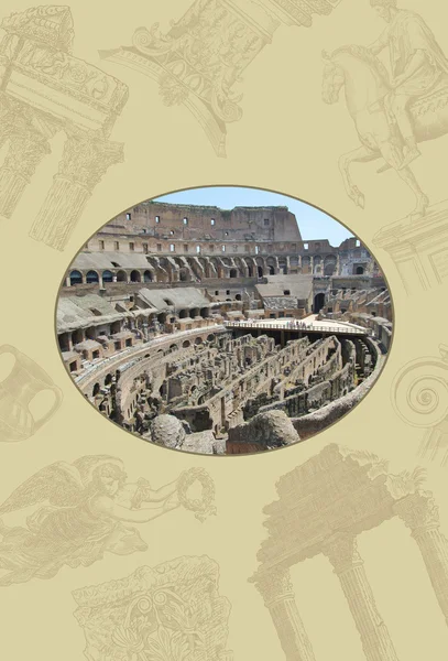 Róma nézet illusztráció — Stock Fotó