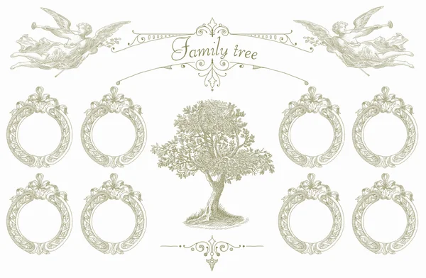 Family tree illustration — Stock Photo, Image