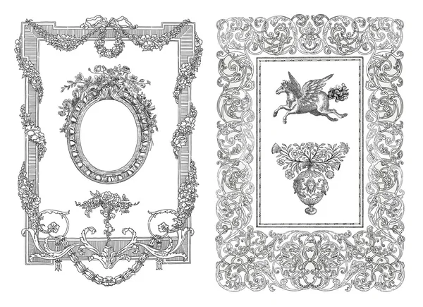 Old frame illustration — Stock Photo, Image