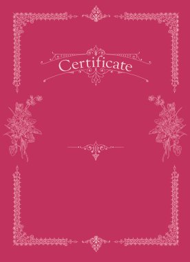 Sertifika, diploma tamamlanma (tasarım şablonu)