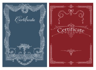Sertifika, diploma tamamlanma (tasarım şablonu)
