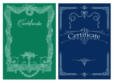 Sertifika, diploma tamamlanma (tasarım şablonu)