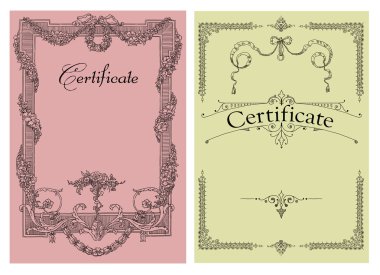 Sertifika, diploma tamamlanma (tasarım şablonu)