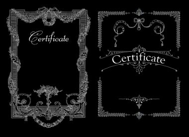 Sertifika, diploma tamamlanma (tasarım şablonu)
