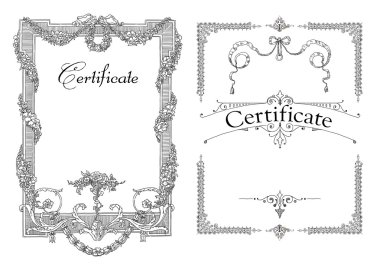 Sertifika, diploma tamamlanma (tasarım şablonu)