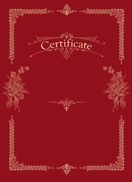 Certificaat, diploma van voltooiing (ontwerpsjabloon) — Stockfoto