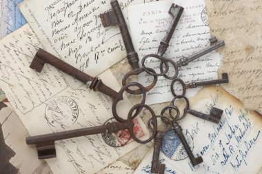 eski kartpostallar anahtarla