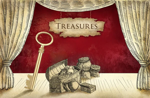 Pirate treasures — Stock Photo, Image