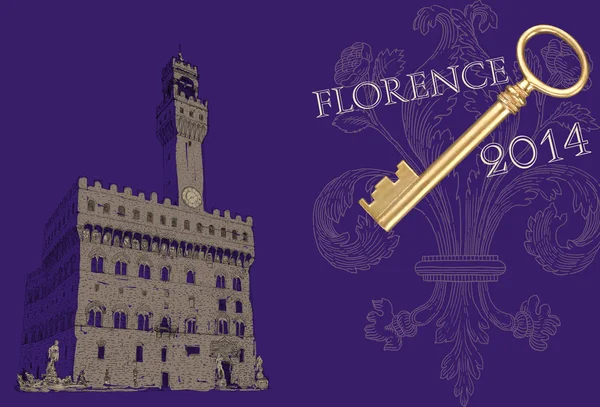Ilustración vista Florencia —  Fotos de Stock